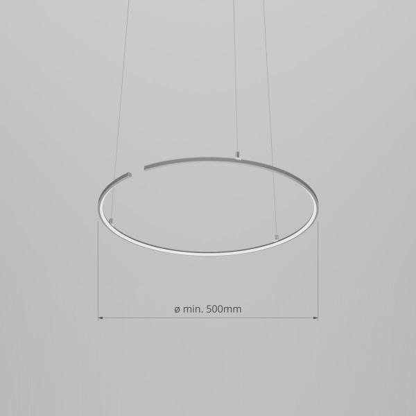 Vitrinenbeleuchtung in silber eloxiert